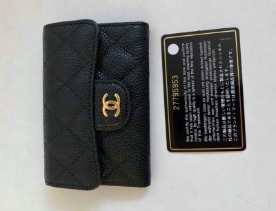 Chanel Classic Flap Coin Purse Black Caviar