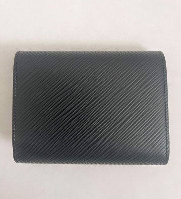 Louis Vuitton Twist Compact Wallet in Black Leather