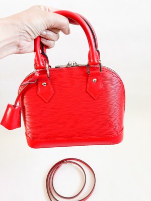 Louis Vuitton Alma BB in Red EPI Leather