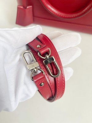 Louis Vuitton Alma BB in Red Framboise Epi leather