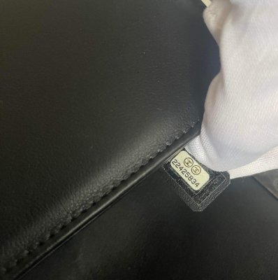 Chanel Boy Black Lamb Leather