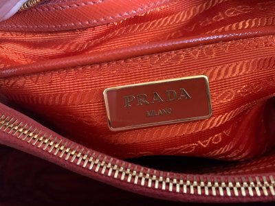 Prada Alma Saffiano Leather Orange