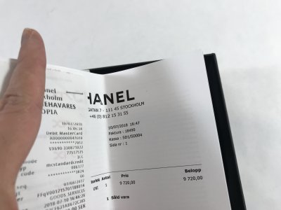 Chanel Long Wallet in Black Lamb Leather SHW