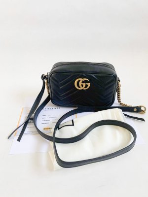 Gucci Marmont Supermini in Black Leather