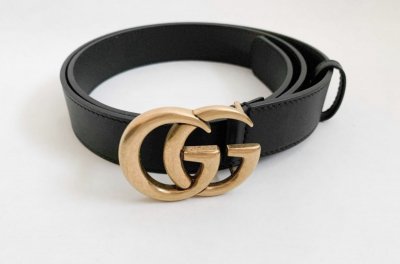 Gucci GG Black Belt Medium size 80