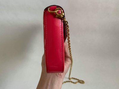 Louis Vuitton Pochette Felicie Vernice Leather