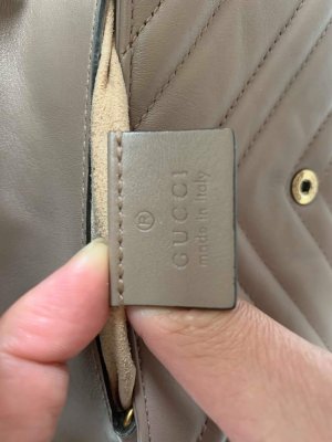 Gucci GG Marmont Mini Beige Leather