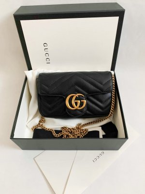 Gucci Marmont Super Mini Black Leather