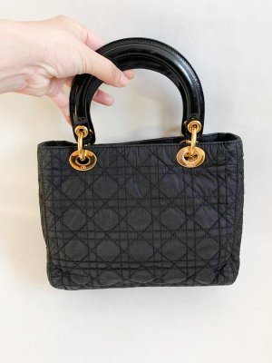 Lady Dior Cloth Handbag