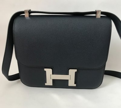 Hermes Constance 24 Epsom Blue Indigo