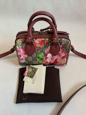 Gucci Mini Boston Bloom Printed Canvas