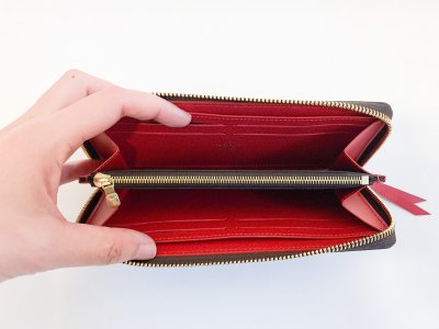 Louis Vuitton Clemence Wallet Fushia Damier Canvas