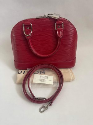 Louis Vuitton Alma BB in Red Framboise Epi leather