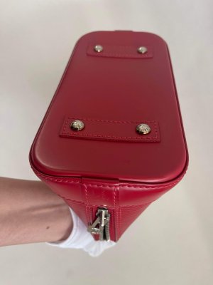 Louis Vuitton Alma BB in Red Framboise Epi leather