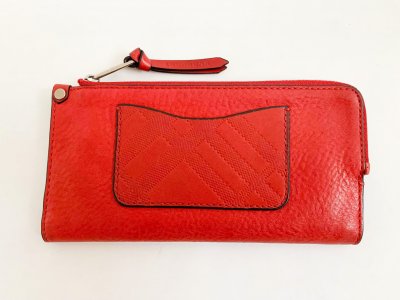 Burberry Red Leather Wallet