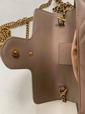 Gucci GG Marmont Mini Beige Leather