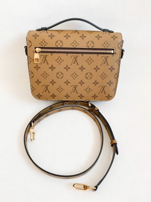 Louis Vuitton Pochette Metis in Reverse Monogram Canvas