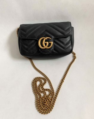 Gucci GG Marmont mini black leather