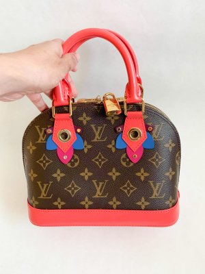 Louis Vuitton Alma BB Flamingo Pink Totem Monogram Canvas
