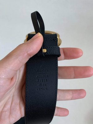 Gucci GG Black Belt Medium Size 85 cm
