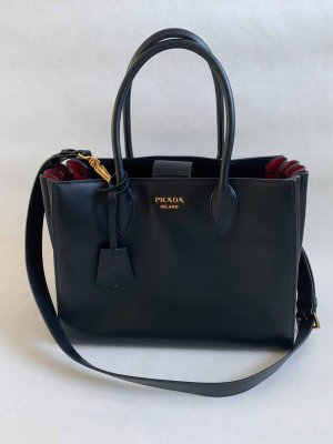 Prada City Bag Black Calf Leather