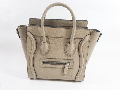 Celine Nano in Beige Calf Leather