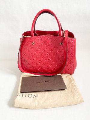 Louis Vuitton Montagine MM in Red Empriente Leather