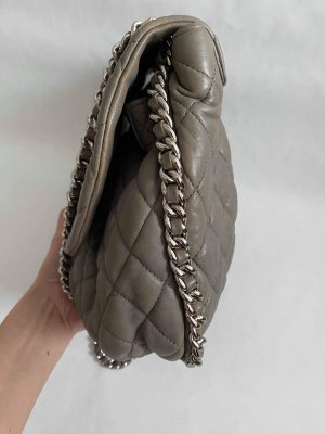 Chanel Chain Around Crossbody Bag in Grey Calf Leather SHW