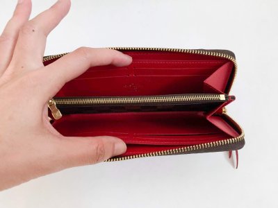 Louis Vuitton Clemence Wallet Fushia Damier Canvas