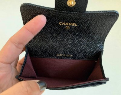 Chanel Classic Flap Coin Purse Black Caviar