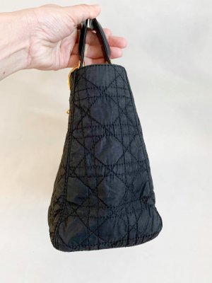 Lady Dior Cloth Handbag