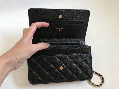 Chanel WOC Black Caviar GHW
