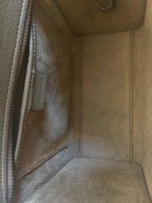Celine Nano Luggage in Beige Calf Leather