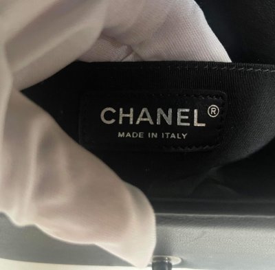 Chanel Boy Black Lamb Leather