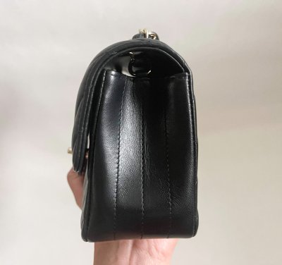 Chanel Classic 8 Black Lamb Leather GHW