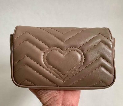 Gucci GG Marmont Mini Beige Leather