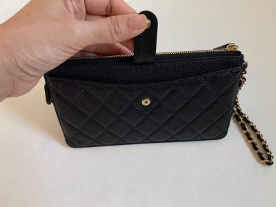Chanel Clutch in Black Caviar