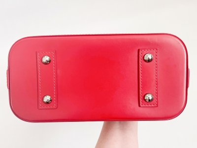 Louis Vuitton Alma BB in Red Framboise Epi leather