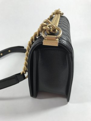 Chanel Boy in Black Caviar