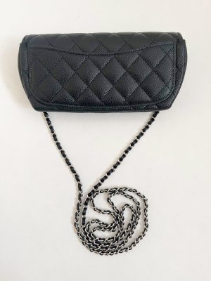Chanel mini crossbody flap vag in black caviar SHW