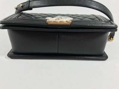 Chanel Boy in Black Caviar