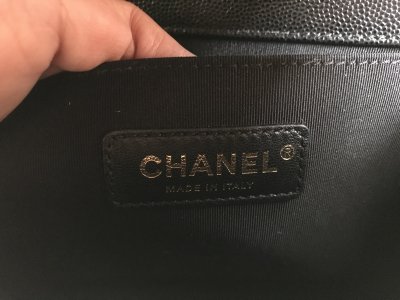Chanel Boy 10 Black Caviar GHW