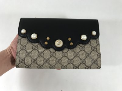 Gucci Supreme Pearl Clutch