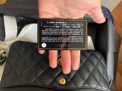 Chanel Classic 9 Dubble Flap Black Lamb Leather
