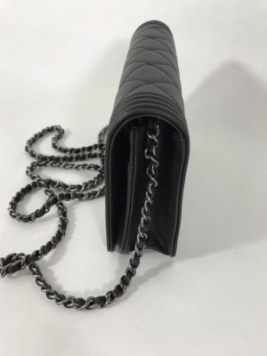 Chanel Boy Wallet On Chain Black Caviar RHW