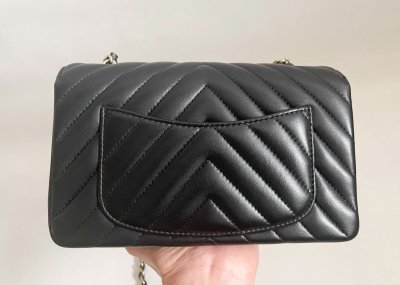 Chanel Classic 8 Black Lamb Leather GHW