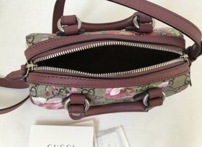 Gucci Mini Boston Bloom Printed Canvas