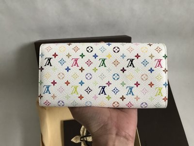 Louis Vuitton Sarah Wallet White Multicolore