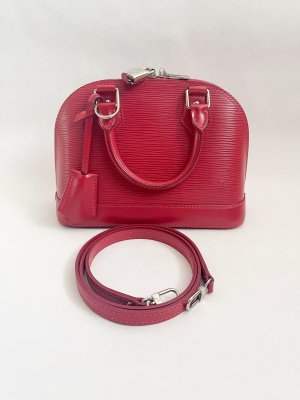 Louis Vuitton Alma BB in Red Framboise Epi leather