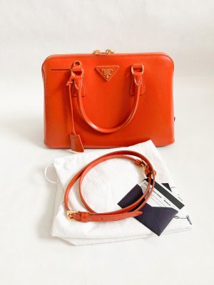 Prada Alma Saffiano Leather Orange